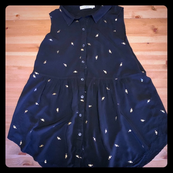 Solitaire Tops - Solitaire Daiquiri Glass Peplum Top